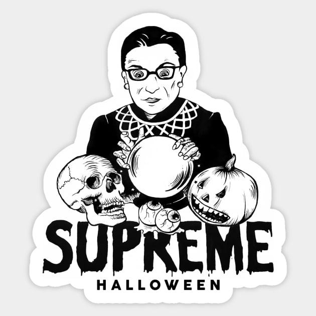 Supreme Halloween Sticker by brightpaperwerewolves